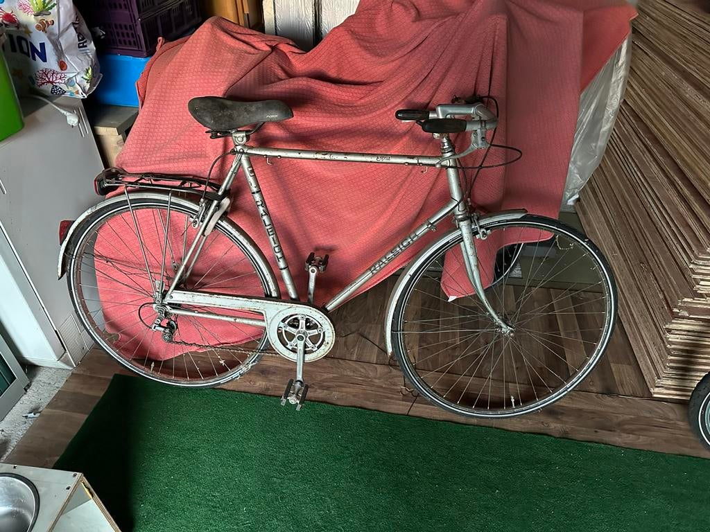 Vintage Raleigh racefiets - Opknapper, Gebruikt, Velgrem, Versnellingen, 57 tot 61 cm
