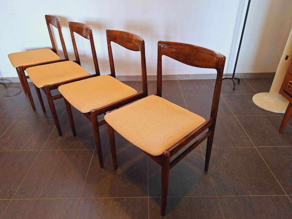 Vintage stoelen midcentury., Huis en Inrichting, Stoelen, Ophalen, Gebruikt, Bruin