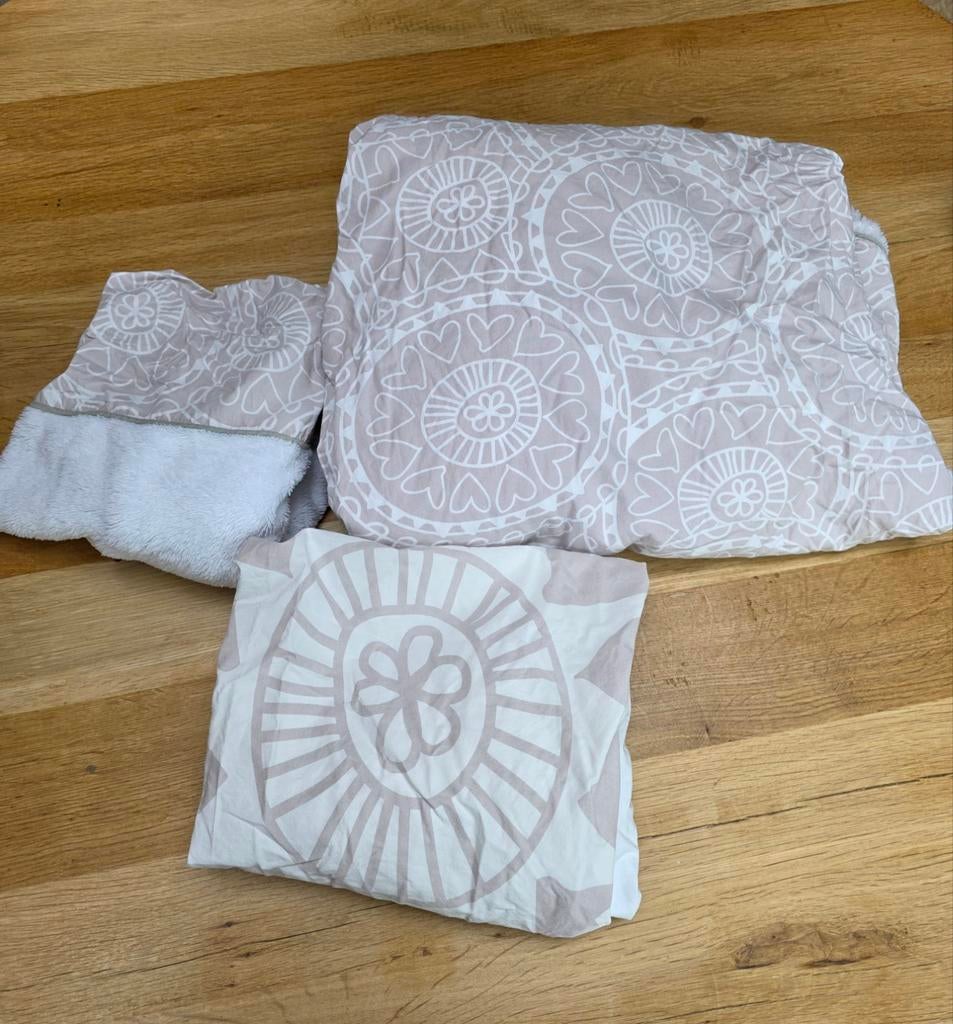 Witlof for kids set: deken, hoes en aankleedkussenhoes, Ophalen of Verzenden, Gebruikt, Deken