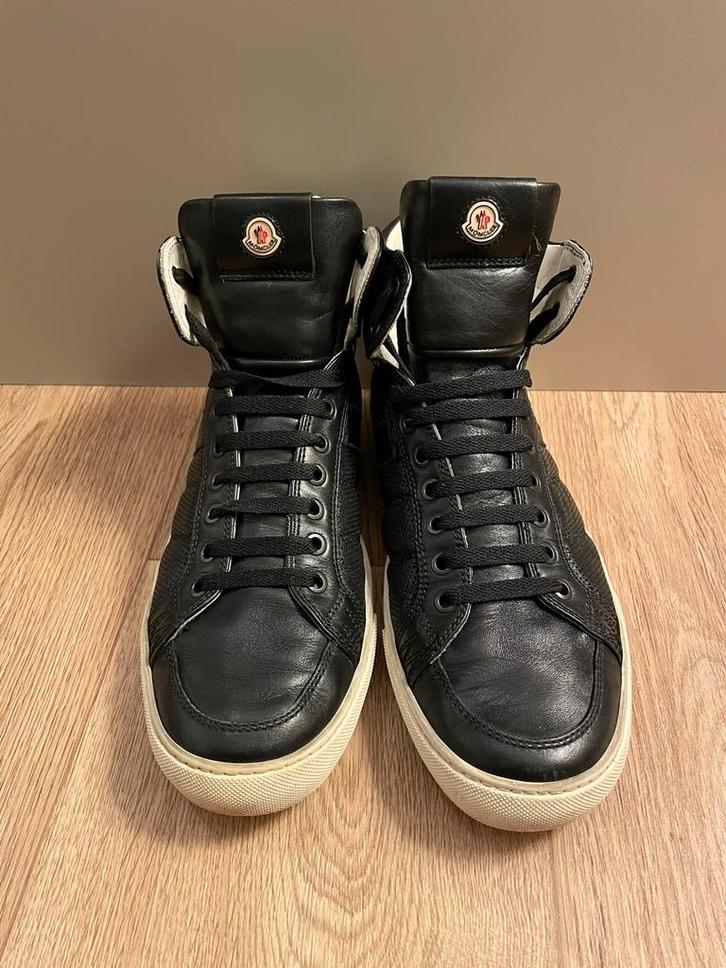 Original Moncler Black High-Top Sneakers – Size 41, Kleding | Heren, Schoenen, Zo goed als nieuw, Sneakers of Gympen, Zwart, Ophalen of Verzenden