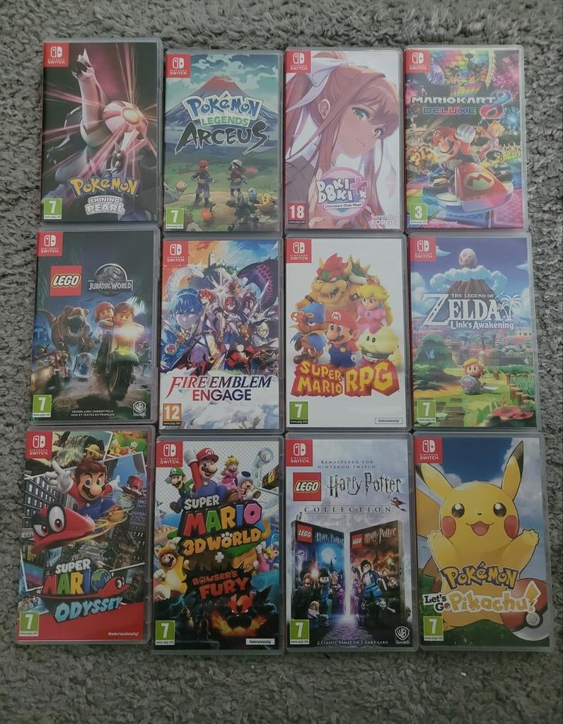 12 Nintendo Switch games, Spelcomputers en Games, Online, Zo goed als nieuw, Ophalen, Avontuur en Actie