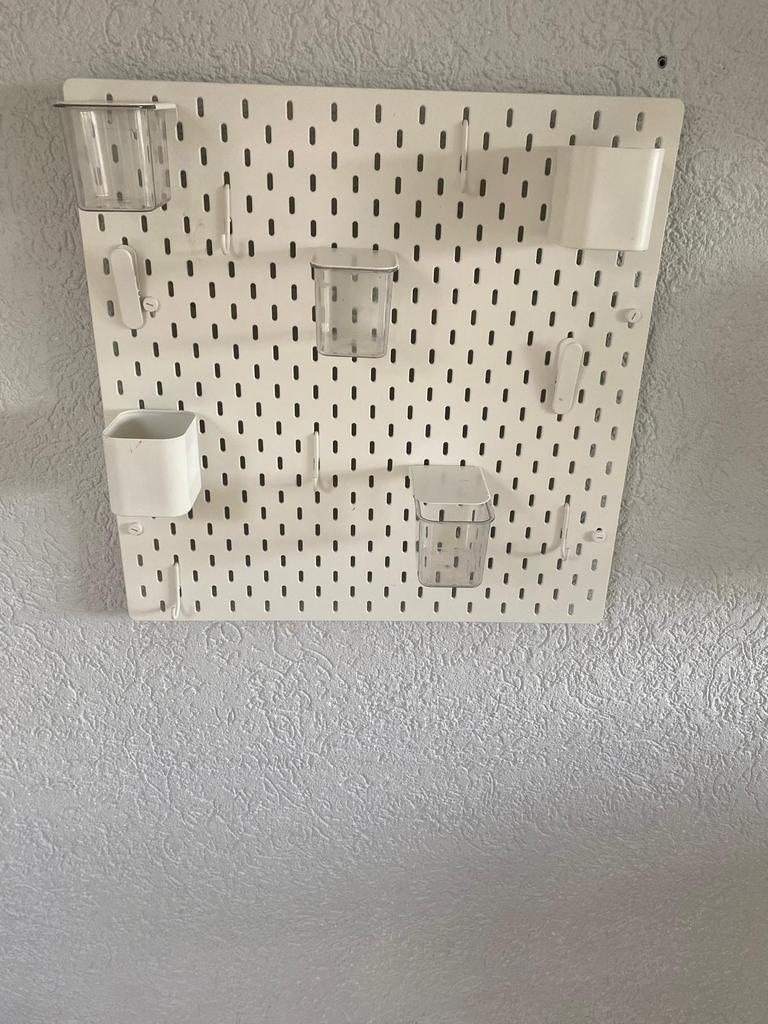 Skadis ophangbord met accessoire set IKEA, Gebruikt, Kunststof, Ophalen of Verzenden, Modern