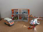 Playmobil ziekenhuis + helikopter + ambulance, Ophalen of Verzenden, Gebruikt, Complete set