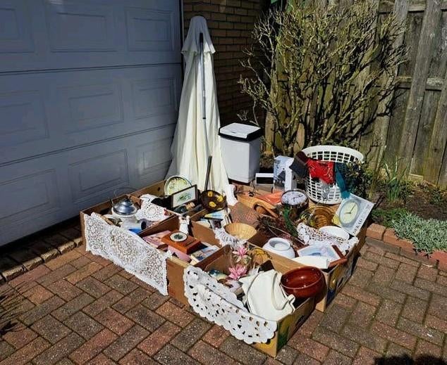 Grote partij pakket rommelmarkt spullen vintage retro, Ophalen, Gebruikt