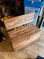 Houten bankje met opbergruimte voor binnen, Ophalen, Gebruikt, Bruin, Eén