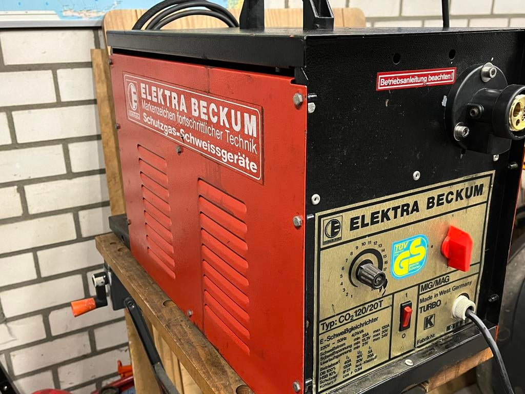 Elektra Beckum 120/30 lasapparaat Mig/Mag, Ophalen, Zo goed als nieuw, Co2