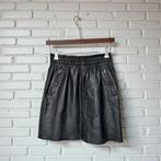 Ibana Rok Maat 36 Zwart Leer Mini Easy Skater Style A-lijn, I, Zwart, Ophalen of Verzenden, Zo goed als nieuw