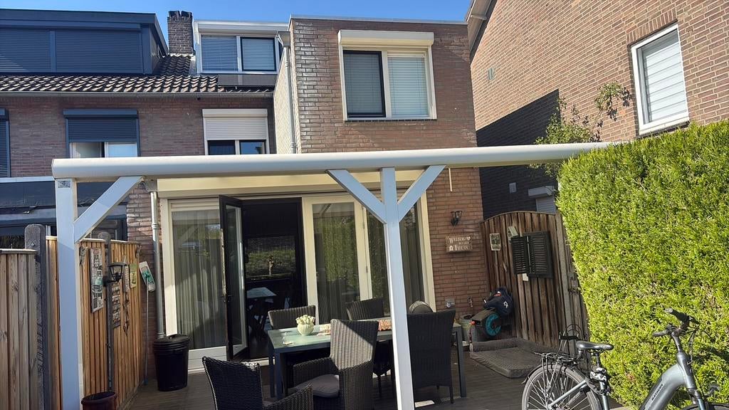 Aluminium overkapping met inbouw spots., Tuin en Terras, Ophalen, Zo goed als nieuw, Veranda