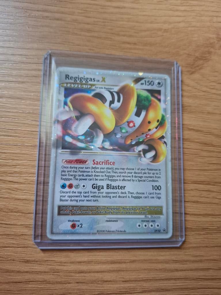 Regigigas LV.X, DP30, promo, Ophalen of Verzenden, Zo goed als nieuw, Losse kaart, Foil
