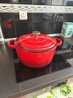 Rode METRO PROFESSIONAL Gietijzeren Braadpan 28 cm, Gietijzer, Ophalen of Verzenden, Zo goed als nieuw, Keramische plaat