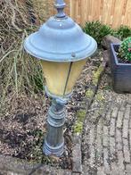Antieke gietijzeren lantarenpaal, Staande lamp, Ophalen of Verzenden, 50 tot 250 watt, IJzer