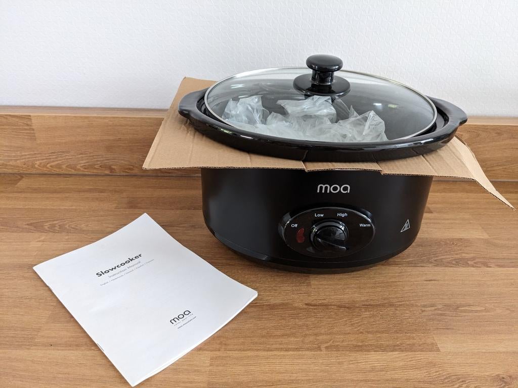 MOA Slowcooker 3,5L - RVS - Vaatwasserbestendig, Witgoed en Apparatuur, Slowcookers, Ophalen, Nieuw