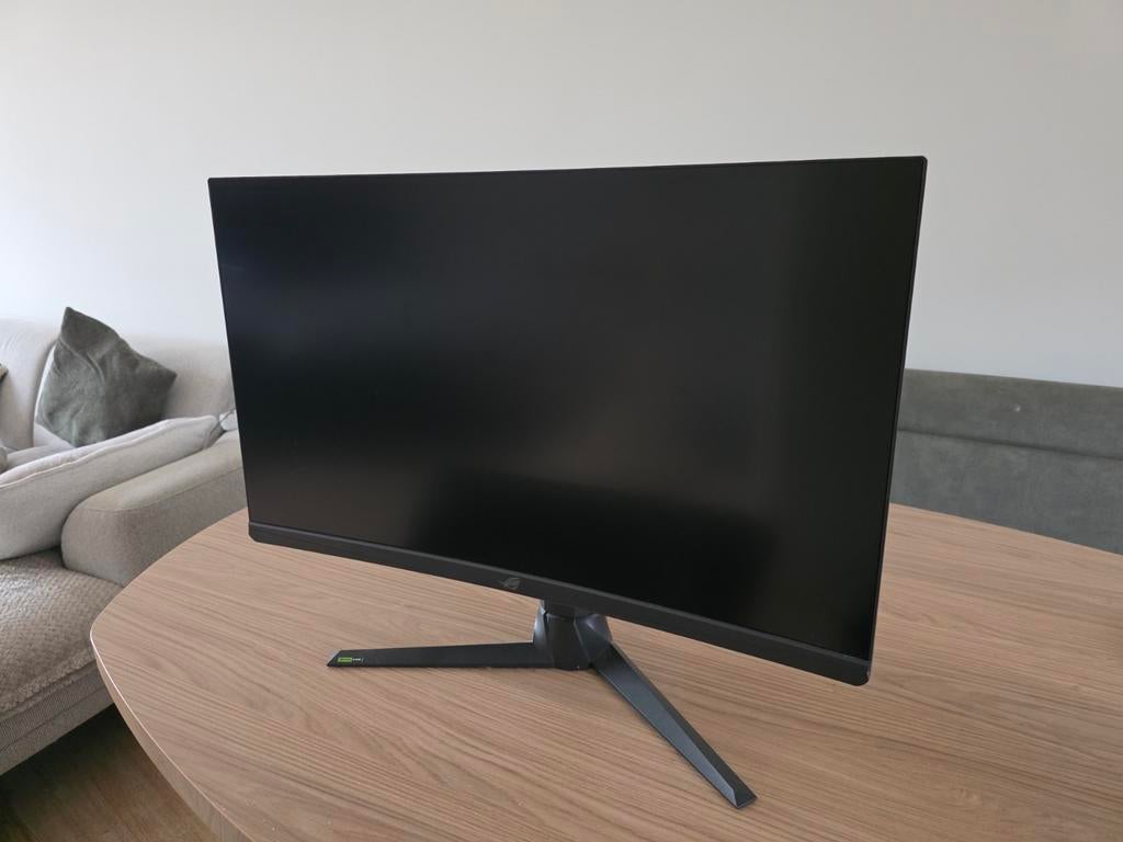 Asus ROG XG27AQV monitor, IPS, Curved, Zo goed als nieuw, 1 tot 2 ms