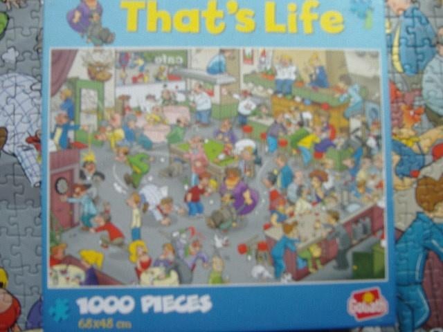 Thats Life puzzel 1000 stukjes, Ophalen, 500 t/m 1500 stukjes, Gebruikt