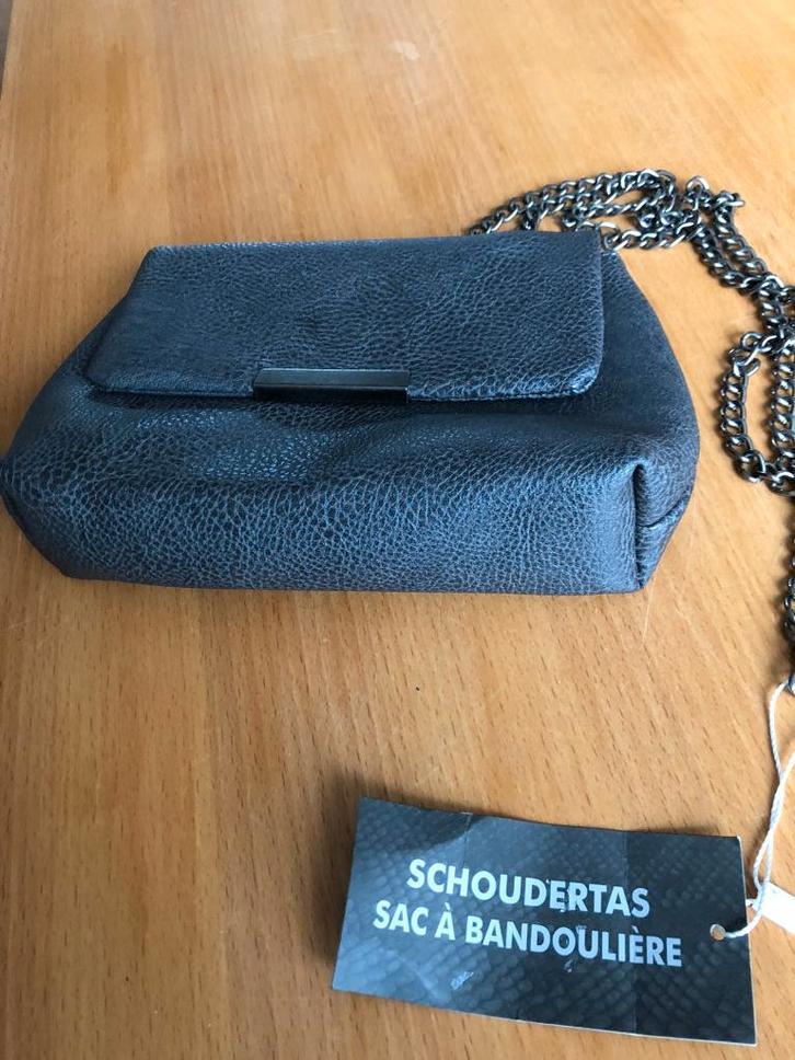Te koop leuk tasje.(nieuw)., Sieraden, Tassen en Uiterlijk, Tassen | Schoudertassen, Nieuw, Grijs, Ophalen of Verzenden