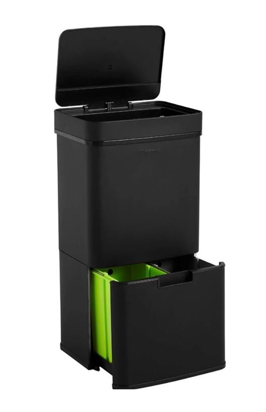 Homra Nexo prullenbak afvalscheiding 72 lt, Ophalen, Kunststof, Gebruikt, 50 tot 75 cm