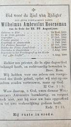 Wilhelmus Ambrosius Hoorneman 1818 Elst., Ophalen of Verzenden