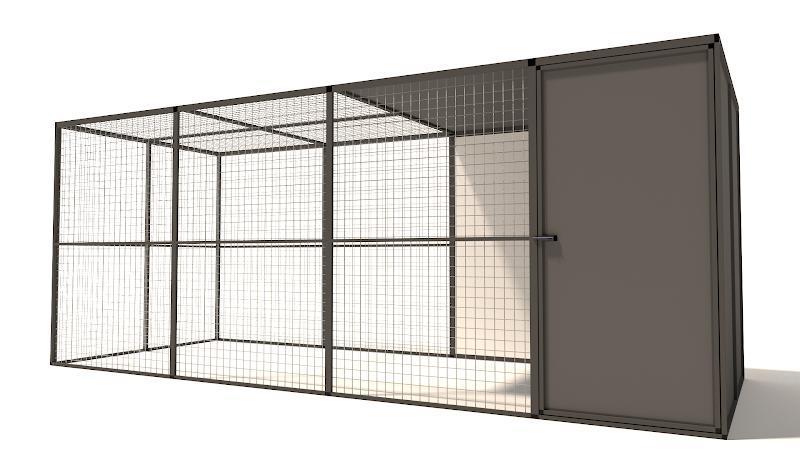 Voliere aluminium Yara | model 1, Dieren en Toebehoren, Vogels | Hokken en Kooien, Ophalen of Verzenden, Nieuw, Aluminium, Volière