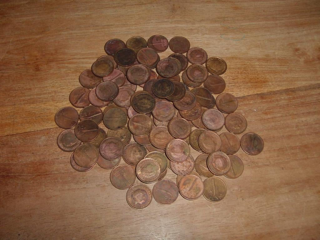 Partij Nederlandse 1 cent munten (gulden tijd), Postzegels en Munten, Munten | Nederland, Ophalen of Verzenden, Koningin Juliana