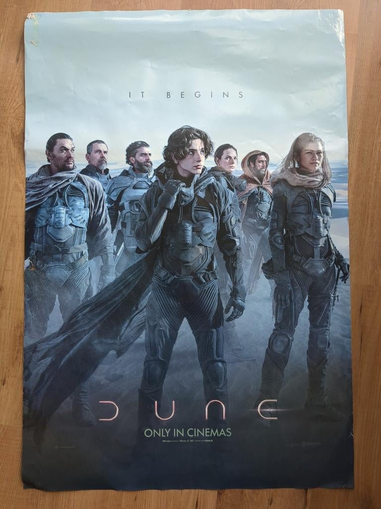 Dune Film Poster - 100x70cm, Deurposter of groter, Ophalen of Verzenden, Film en Tv, Rechthoekig Staand