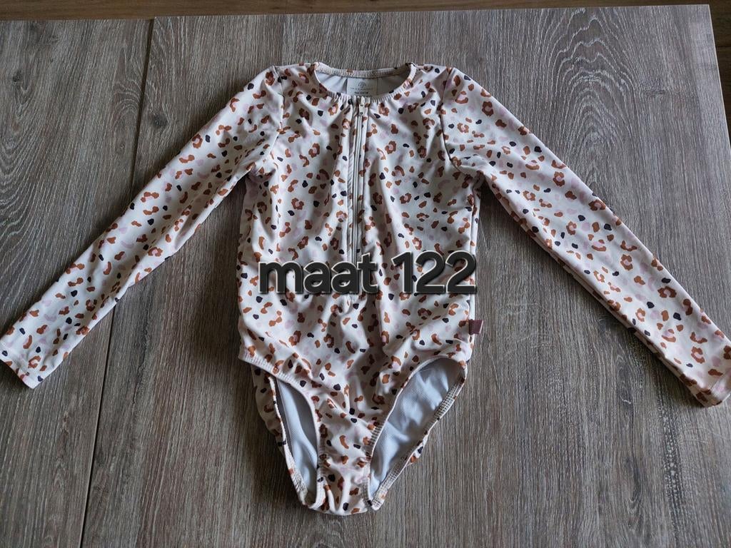 UV-zwempak met lange mouwen, luipaardprint, maat 122, Kinderen en Baby's, Kinderkleding | Kinder-zwemkleding, Badpak, Overige maten