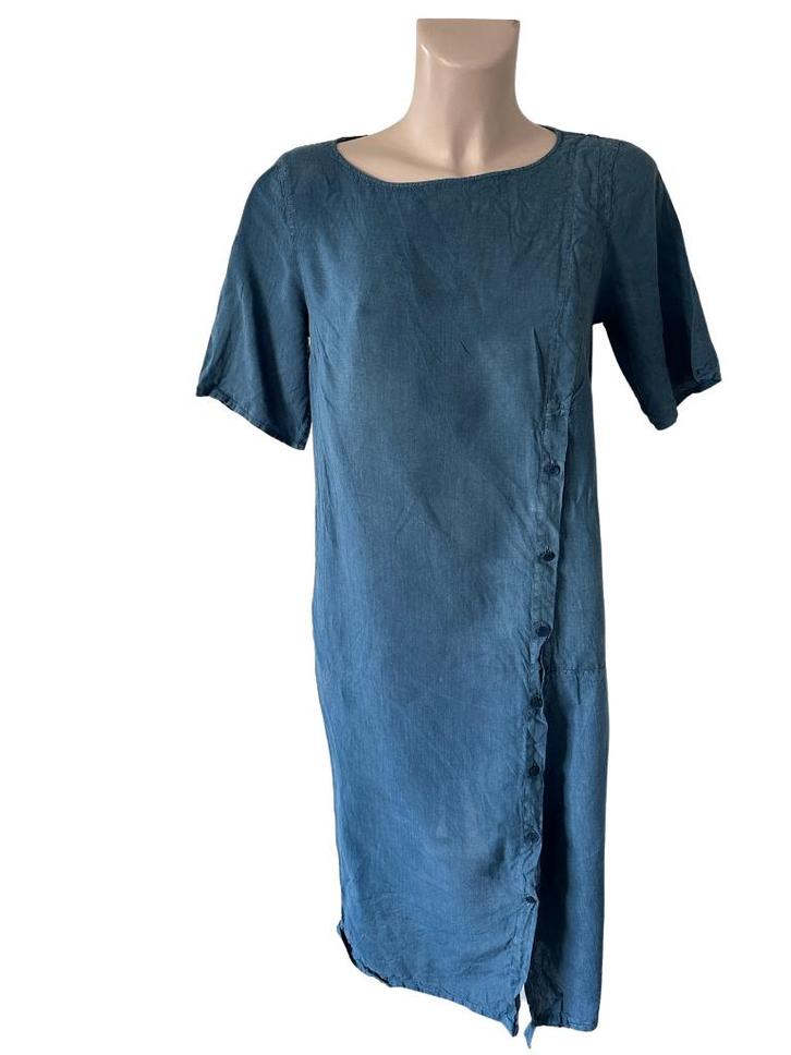 Oska jurk S, Kleding | Dames, Jurken, Zo goed als nieuw, Maat 46/48 (XL) of groter, Blauw, Onder de knie, Ophalen of Verzenden