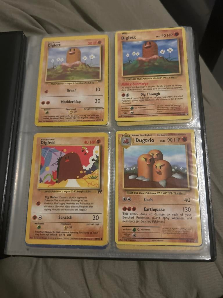 Oude Pokémon kaarten, Ophalen of Verzenden, Gebruikt, Meerdere kaarten