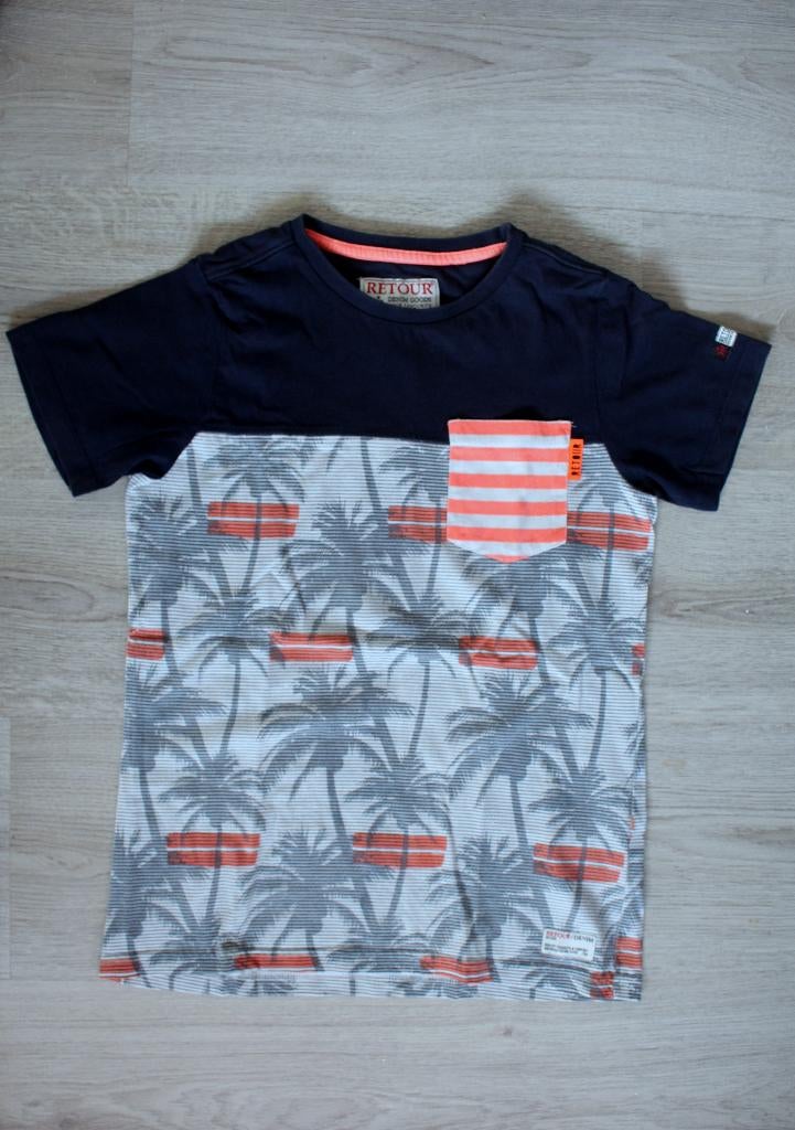 mooi retour shirt maat 146 152, Kinderen en Baby's, Kinderkleding | Maat 146, Ophalen of Verzenden, Zo goed als nieuw, Shirt of Longsleeve