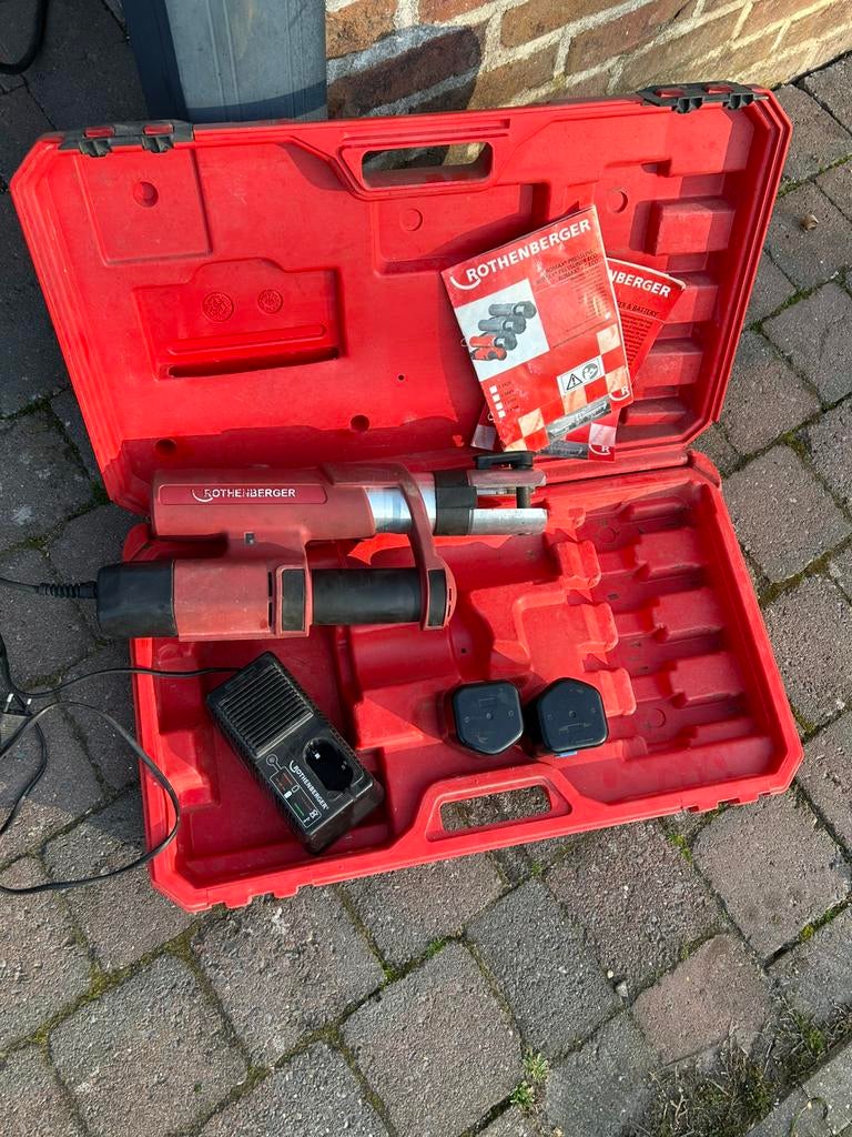 Rothenberger Persmachine, Ophalen of Verzenden, Zo goed als nieuw, Boor- en/of Breekhamer