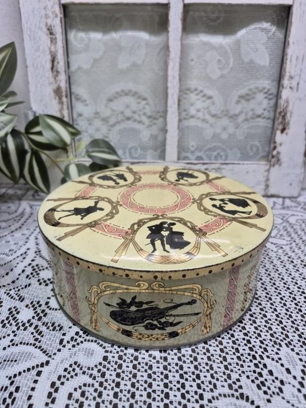 Vintage Engelse koekjestrommel, Ophalen of Verzenden