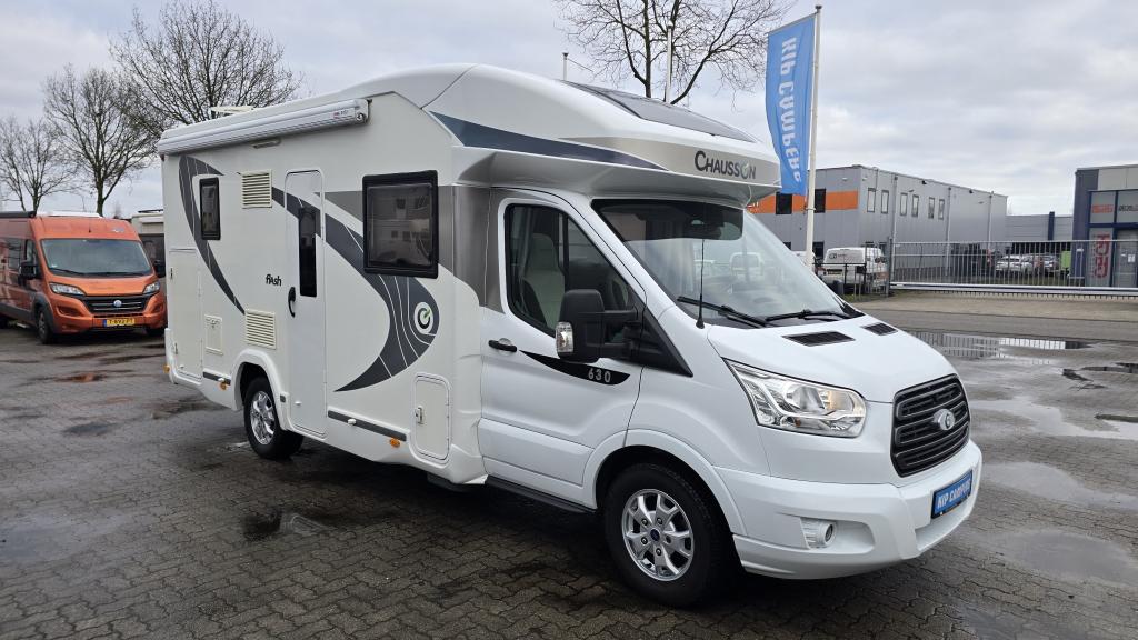 Chausson 630 Flash (bj 2018), Caravans en Kamperen, Campers, Schotel, Ford, 6 tot 7 meter, Half-integraal