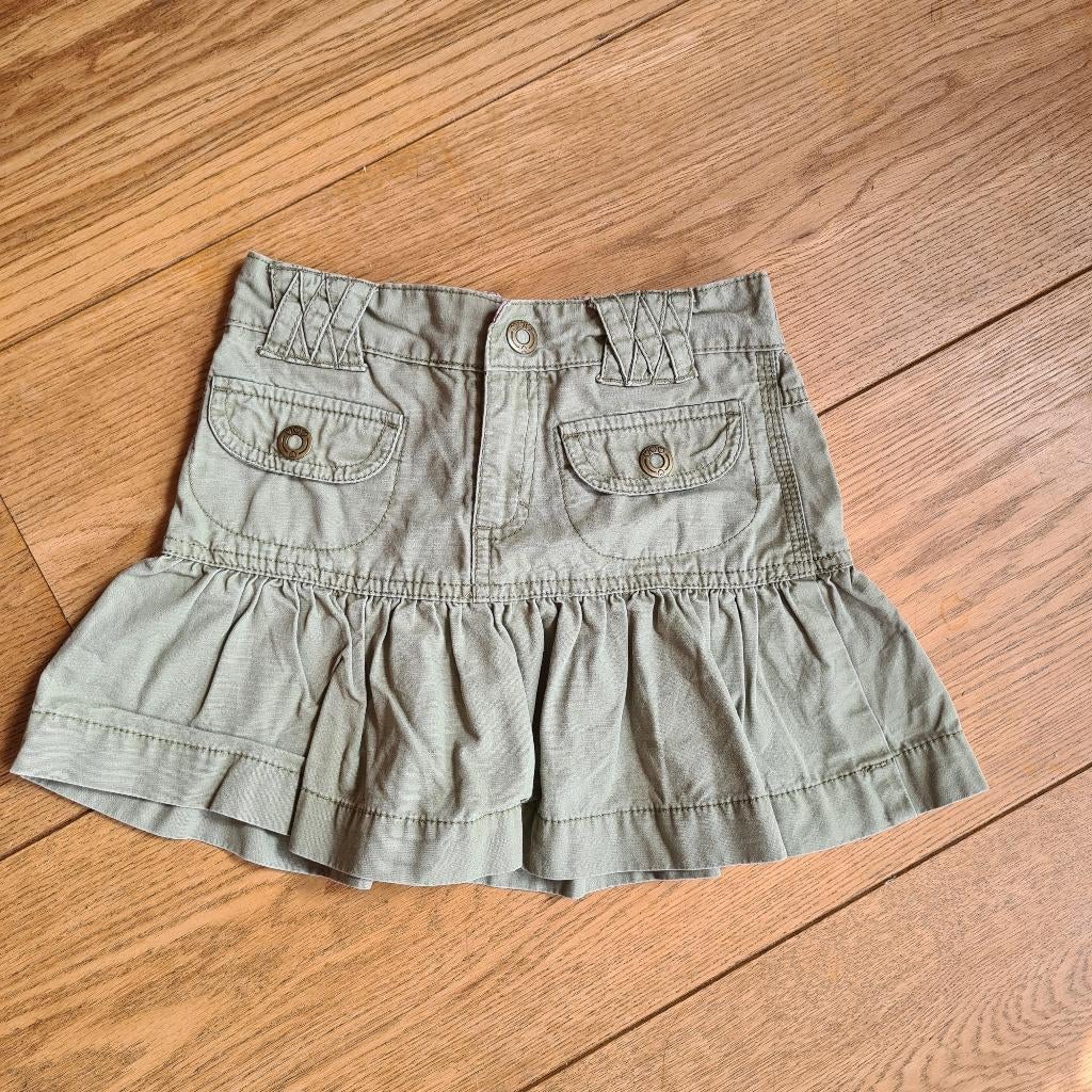 Groen/khaki rokje van H&M maat 116., Kinderen en Baby's, Kinderkleding | Maat 116, Ophalen of Verzenden, Gebruikt, Meisje, Jurk of Rok