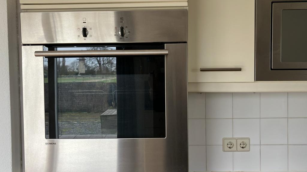 Crème Hoekkeuken met Inbouwapparatuur - Zo goed als nieuw, Gebruikt, Hoekkeuken, Ophalen of Verzenden, Hout