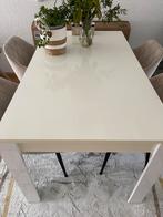 Eettafel witte hoogglans 260x90x75, Huis en Inrichting, Zo goed als nieuw, Vijf personen of meer, Rechthoekig, 50 tot 100 cm