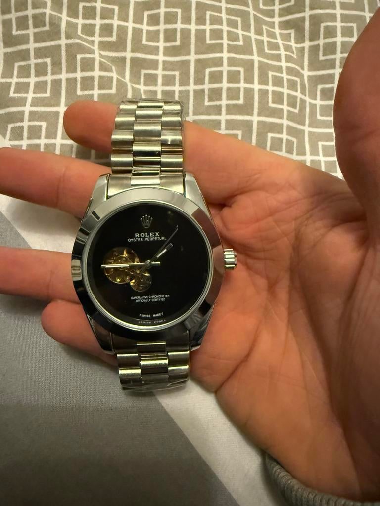 Horloge heren, Sieraden, Tassen en Uiterlijk, Horloges | Heren, Overige merken, Staal, Staal, Polshorloge