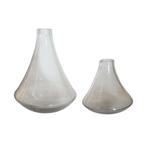 Glass wobbling vase, set of 2, Huis en Inrichting, Woonaccessoires | Vazen, Gebruikt, Overige kleuren, -, -