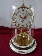 Hermle stolpklok Germany glazen stolp klok quartz antiek, Ophalen of Verzenden