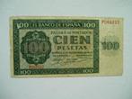 1285. Spanje, 100 pesetas 1936., Verzenden, Overige landen, Los biljet