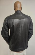 Vanguard / PME zeldzaam model deels leren jas (M) zgan, Kleding | Heren, Jassen | Winter, Maat 48/50 (M), ., Zwart, Ophalen of Verzenden