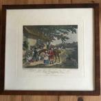 E. Bell 1800 "Fox Hunting" ingekleurde gravure naar G Morlan, Antiek en Kunst, Ophalen of Verzenden