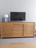 Dressoir en bijpassende salon tafel van  Patiné Eikenhout, Ophalen, Gebruikt, Eikenhout, 25 tot 50 cm