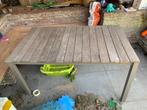 houten tuintafel, Tuin en Terras, Tuintafels, Gebruikt, Rechthoekig, Hout, Ophalen