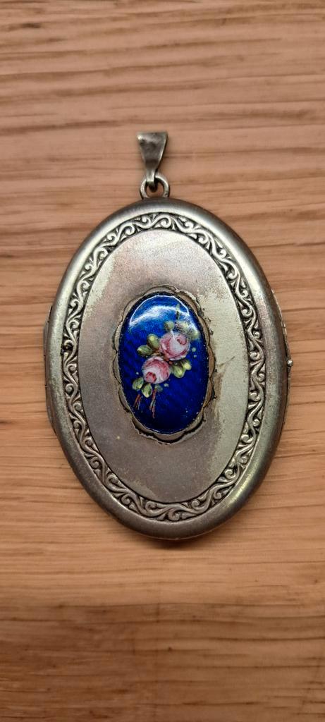 Antiek Medaillon, 5,5 cm, Sieraden, Tassen en Uiterlijk, Antieke sieraden, Hanger, Overige materialen, Ophalen of Verzenden