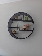 Ronde en rechthoekige Wanddecoratie - Metalen Wandrek, Ophalen, Zo goed als nieuw