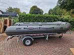 Raptor rubberboot met trailer, Watersport en Boten, Aluminium, Gebruikt, Benzine, Minder dan 70 pk