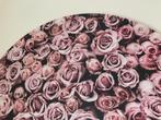 Wandcirkel met rozenprint - 100cm, Huis en Inrichting, Ophalen of Verzenden, Gebruikt