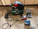 Parkside Compressor 24L + Accessoires, Doe-het-zelf en Verbouw, Compressors, Ophalen, Gebruikt, 6 tot 10 bar, Minder dan 200 liter/min