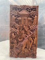 Balinees Houtsnijwerk Paneel - Handgemaakt, Antiek en Kunst, Kunst | Beelden en Houtsnijwerken, Ophalen of Verzenden