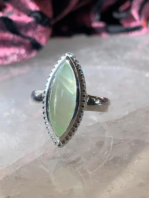Prehniet geluk beschermt groei & transformatie liefde magie, Sieraden, Tassen en Uiterlijk, Ringen, Nieuw, Dame of Heer, 17 tot 18