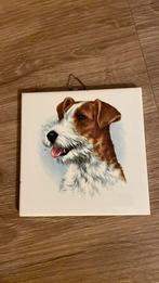 Mosa tegeltje fox hondje hond wandtegel terrier (?), Ophalen of Verzenden, Zo goed als nieuw, Dier
